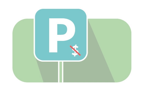 Parkplätze für Autos und Fahrräder